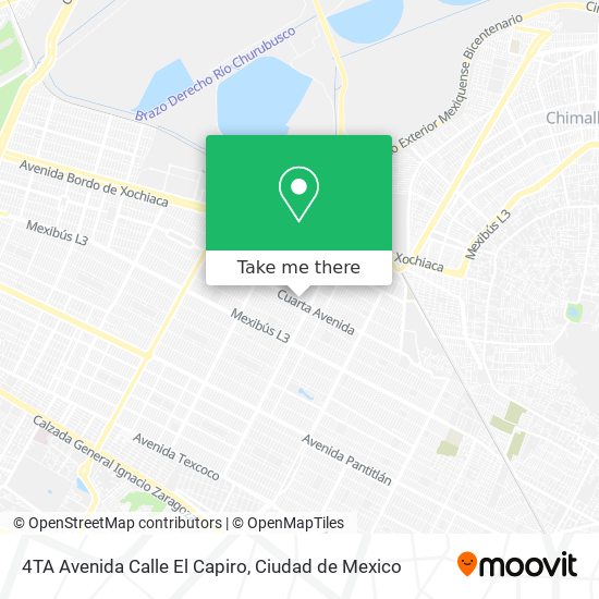 Mapa de 4TA Avenida Calle El Capiro