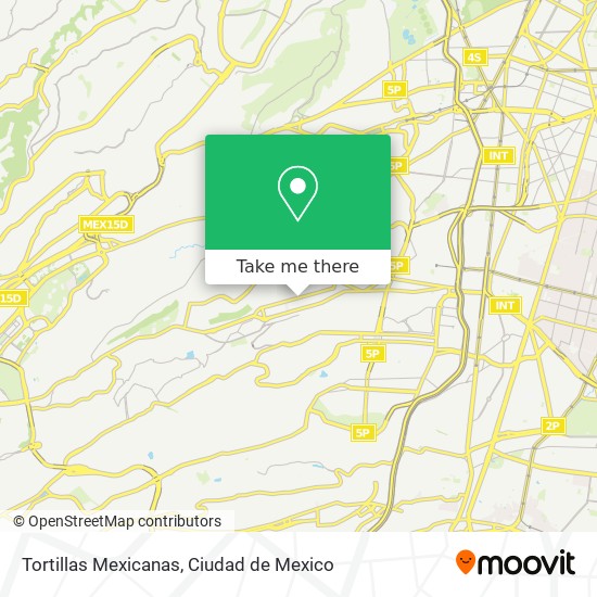 Tortillas Mexicanas map