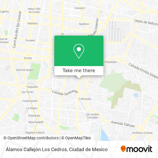 Mapa de Álamos Callejón Los Cedros