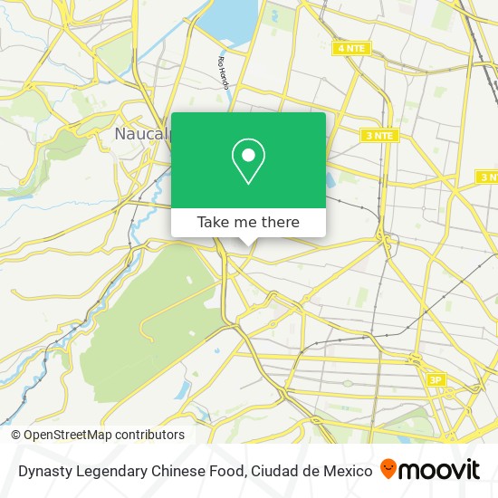 Dynasty Legendary Chinese Food map