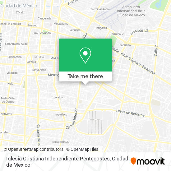 Iglesia Cristiana Independiente Pentecostés map