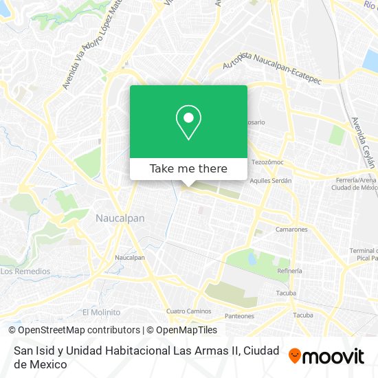 San Isid y Unidad Habitacional Las Armas II map