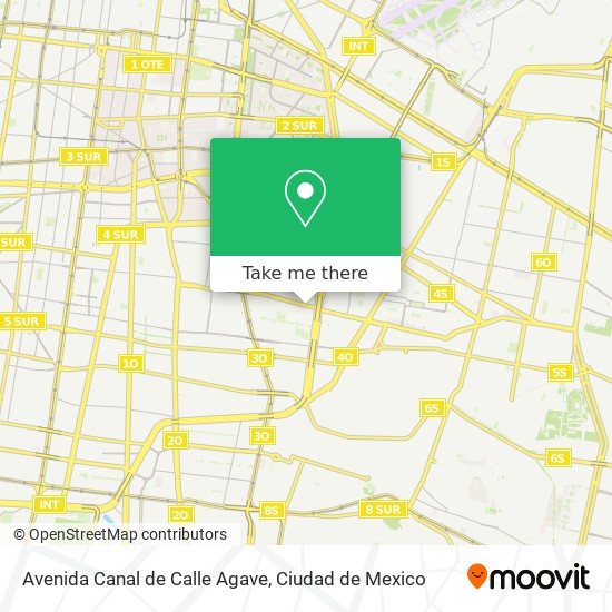 Mapa de Avenida Canal de Calle Agave