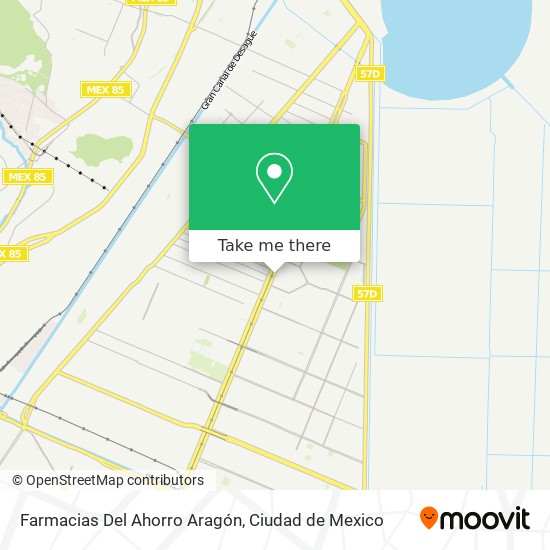 Farmacias Del Ahorro Aragón map