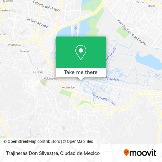 Mapa de Trajineras Don Silvestre