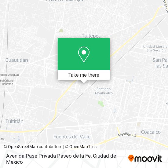 Avenida Pase Privada Paseo de la Fe map