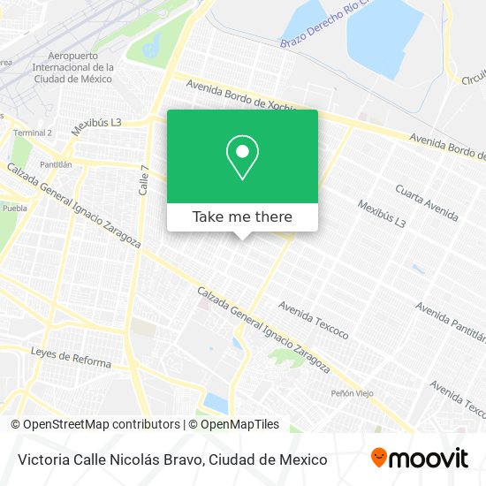 Victoria Calle Nicolás Bravo map