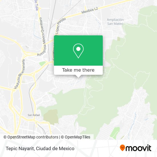 Tepic Nayarit map