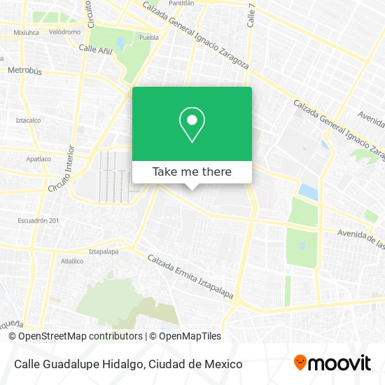 Calle Guadalupe Hidalgo map