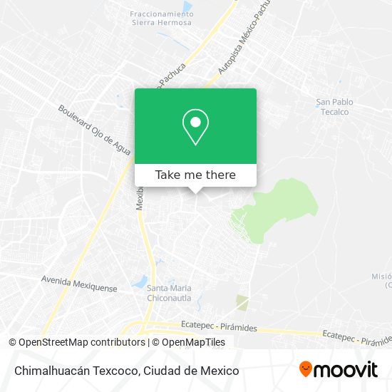 Chimalhuacán Texcoco map