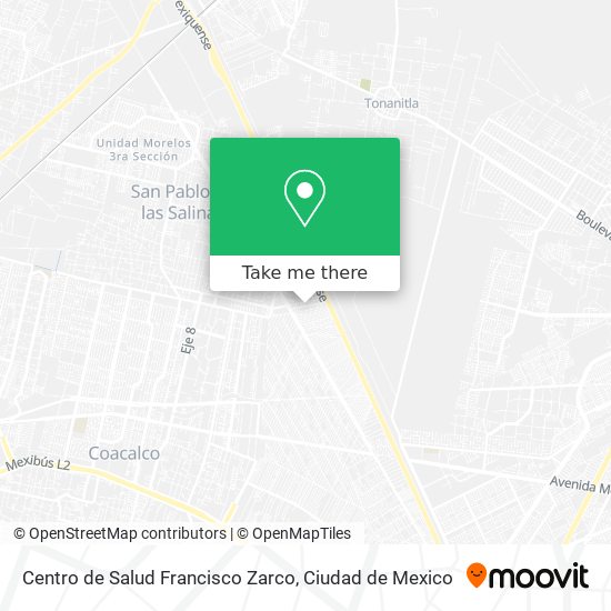 Mapa de Centro de Salud Francisco Zarco