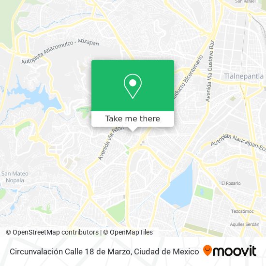 Circunvalación Calle 18 de Marzo map