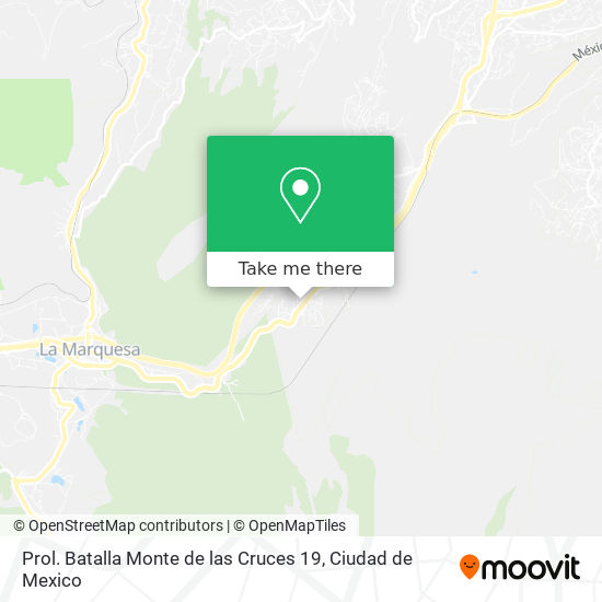 Prol. Batalla Monte de las Cruces 19 map