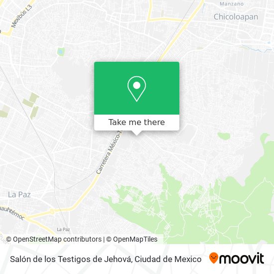 Salón de los Testigos de Jehová map
