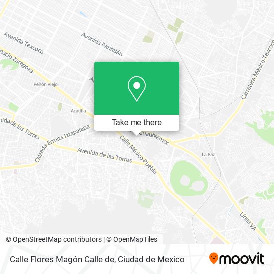 Mapa de Calle Flores Magón Calle de