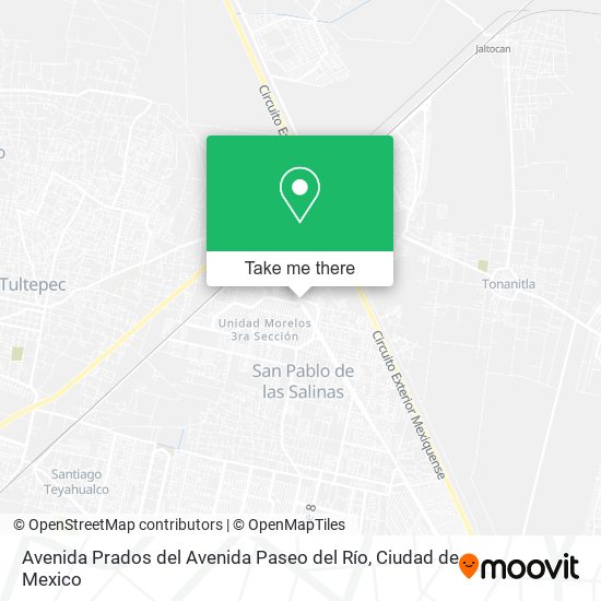 Avenida Prados del Avenida Paseo del Río map