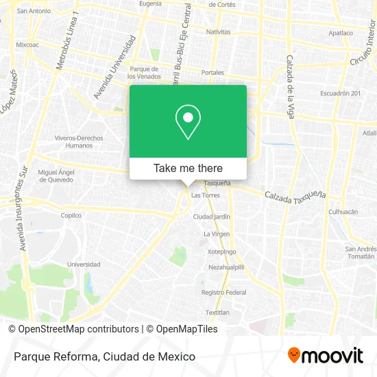 Parque Reforma map