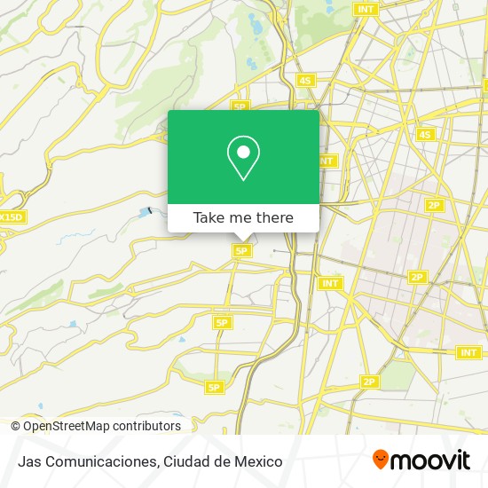 Jas Comunicaciones map