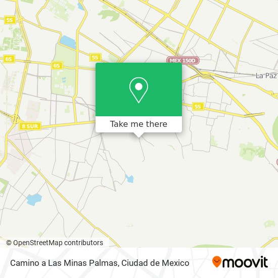 Mapa de Camino a Las Minas Palmas