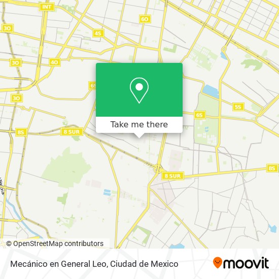 Mecánico en General Leo map