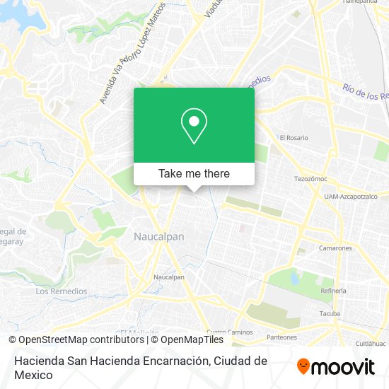 Mapa de Hacienda San Hacienda Encarnación