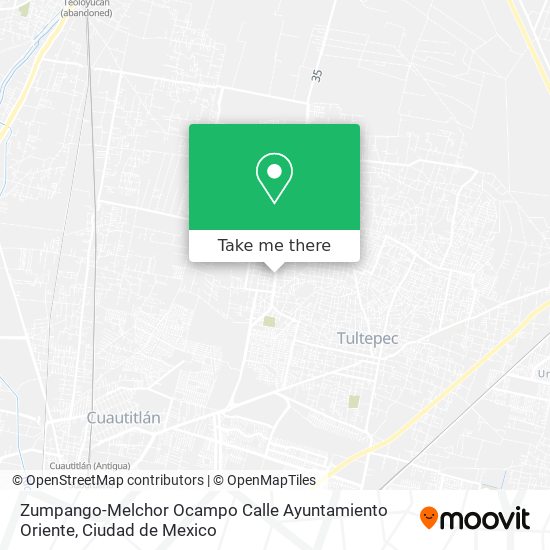 Zumpango-Melchor Ocampo Calle Ayuntamiento Oriente map
