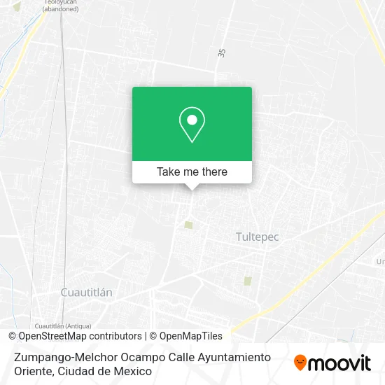 Zumpango-Melchor Ocampo Calle Ayuntamiento Oriente map