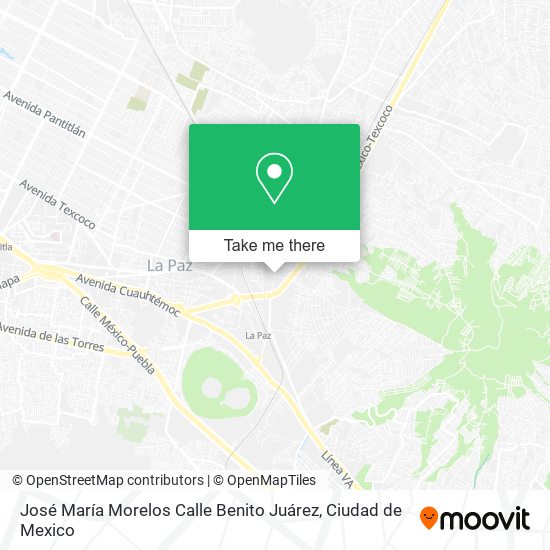 José María Morelos Calle Benito Juárez map