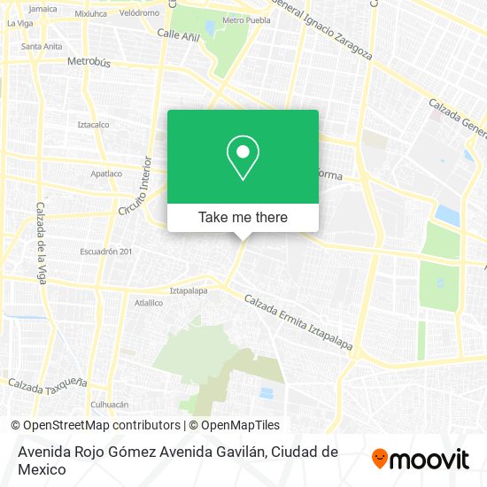 Avenida Rojo Gómez Avenida Gavilán map