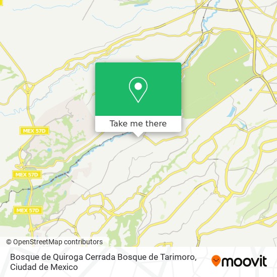 Mapa de Bosque de Quiroga Cerrada Bosque de Tarimoro