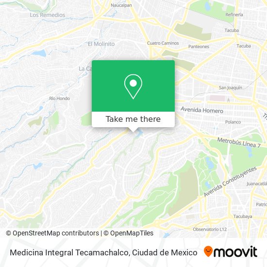 Medicina Integral Tecamachalco map