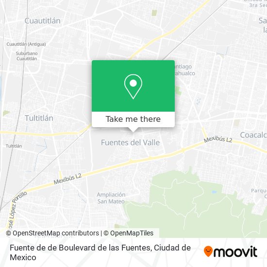 Mapa de Fuente de de Boulevard de las Fuentes