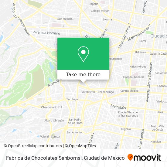 Fabrica de Chocolates Sanborns! map
