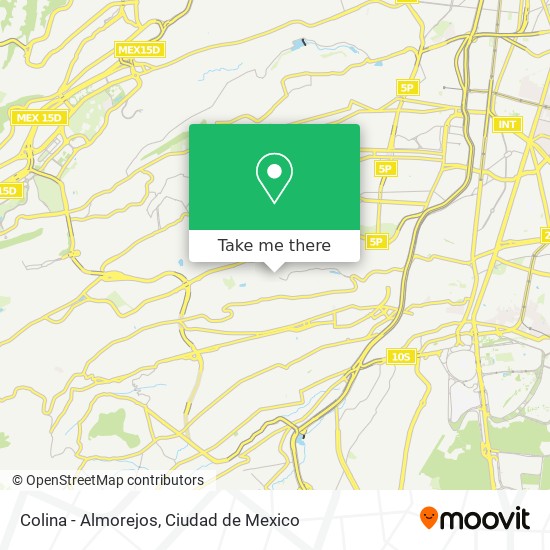 Colina - Almorejos map