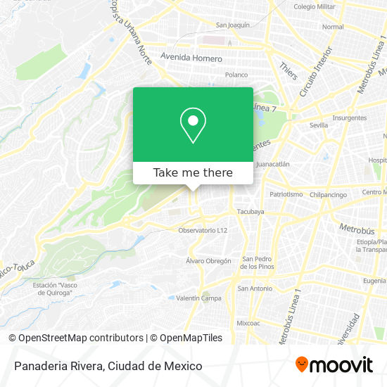 Mapa de Panaderia Rivera