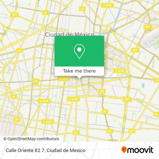 Calle Oriente 82 7 map