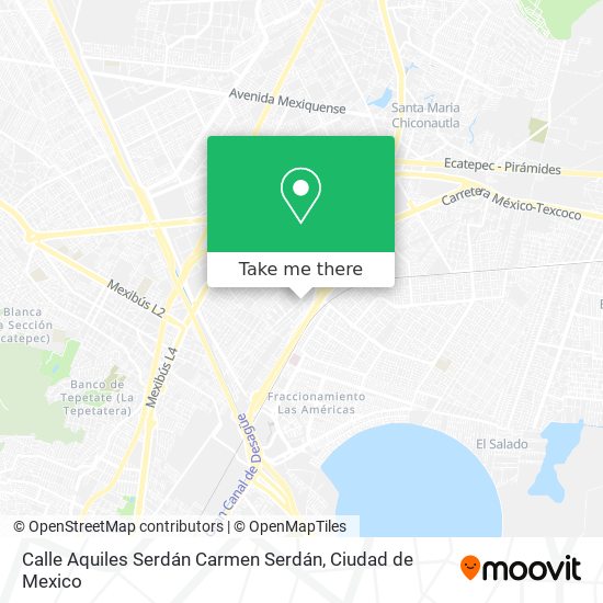 Calle Aquiles Serdán Carmen Serdán map