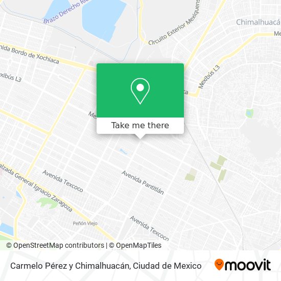 Carmelo Pérez y Chimalhuacán map