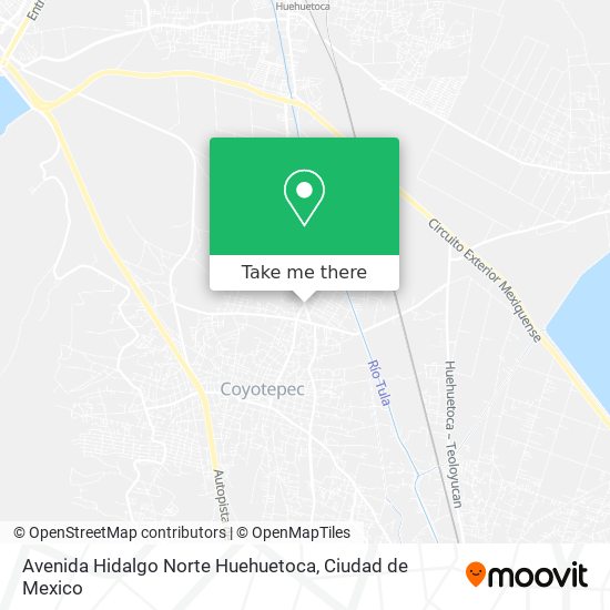 Avenida Hidalgo Norte Huehuetoca map