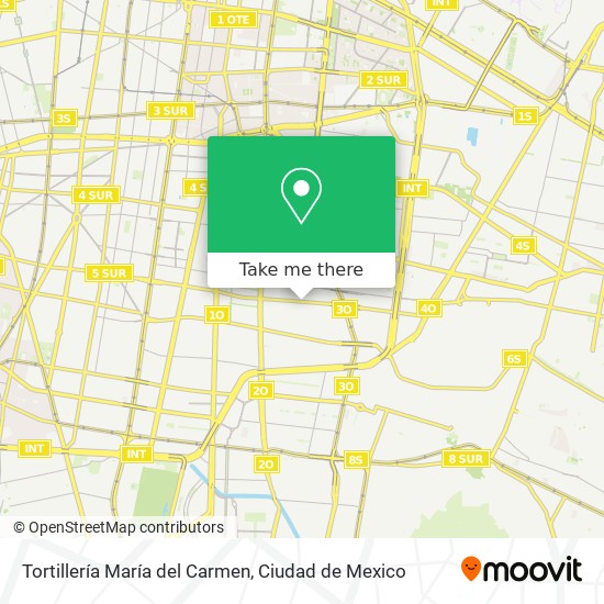 Mapa de Tortillería María del Carmen