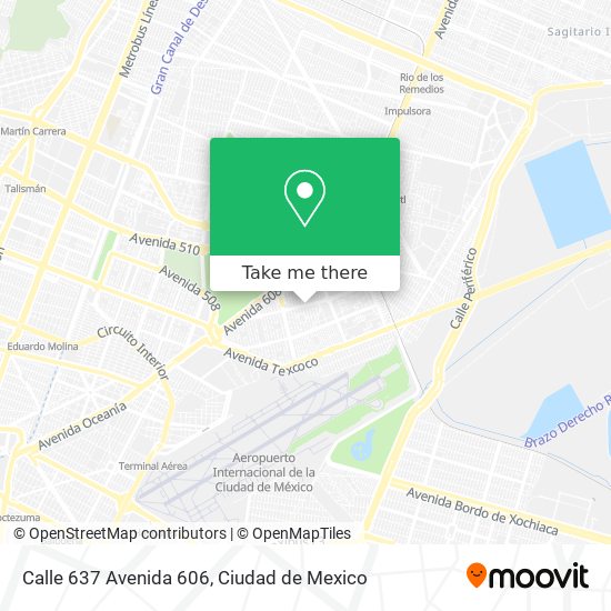 Mapa de Calle 637 Avenida 606