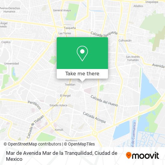 Mar de Avenida Mar de la Tranquilidad map