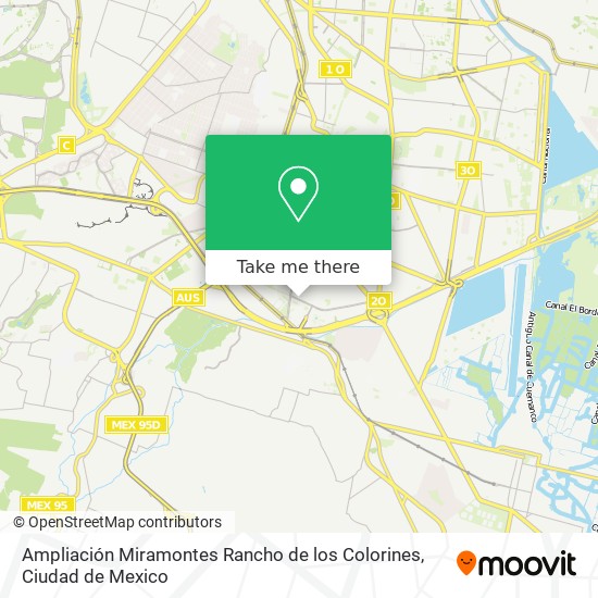 Ampliación Miramontes Rancho de los Colorines map