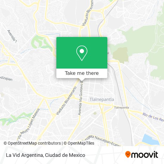 La Vid Argentina map