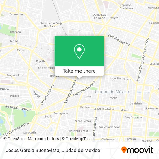 Jesús García Buenavista map
