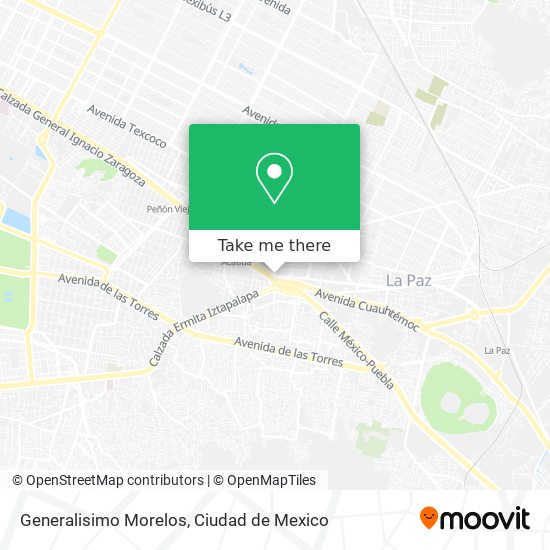 Generalisimo Morelos map
