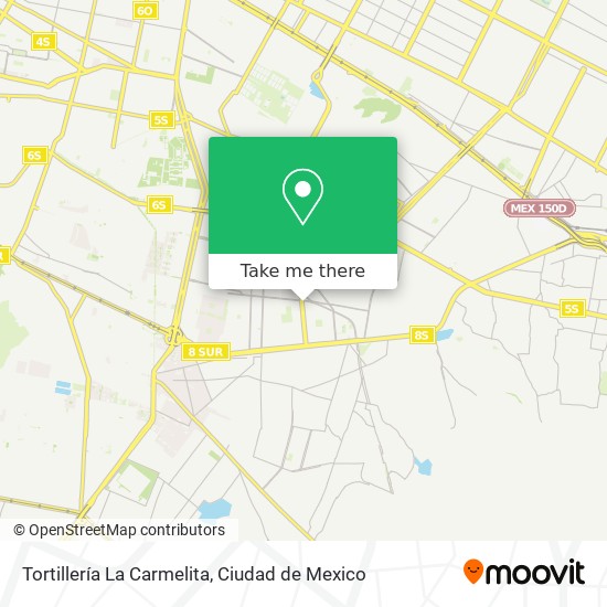 Mapa de Tortillería La Carmelita