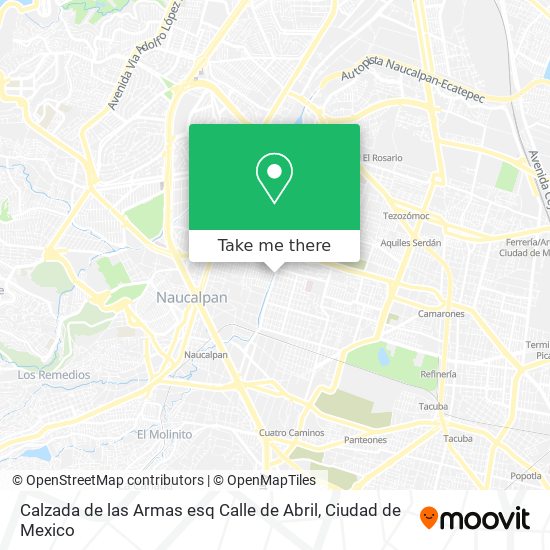 Calzada de las Armas esq Calle de Abril map