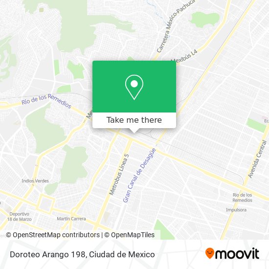 Doroteo Arango 198 map