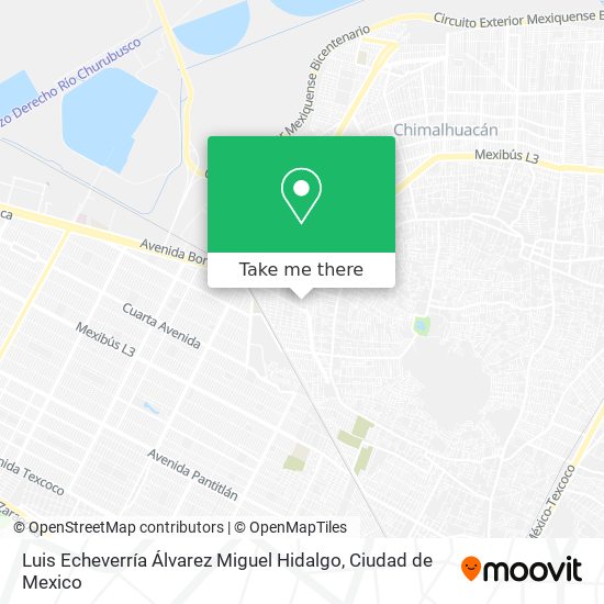 Luis Echeverría Álvarez Miguel Hidalgo map